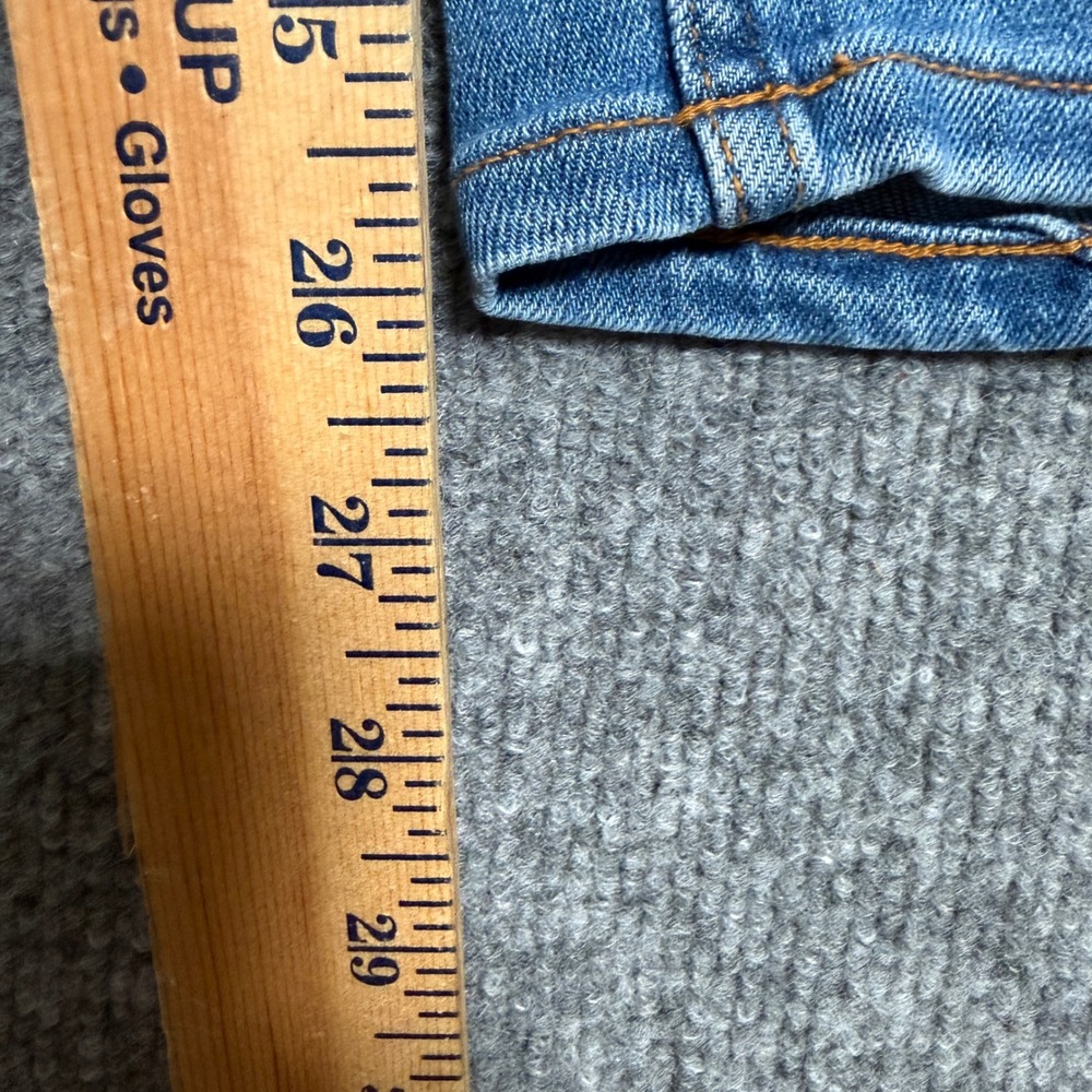 New LOGO by Lori Goldstein Plus Size 20W Tall Jeans Indigo Seamed Cropped Pocket - Picture 9 of 10